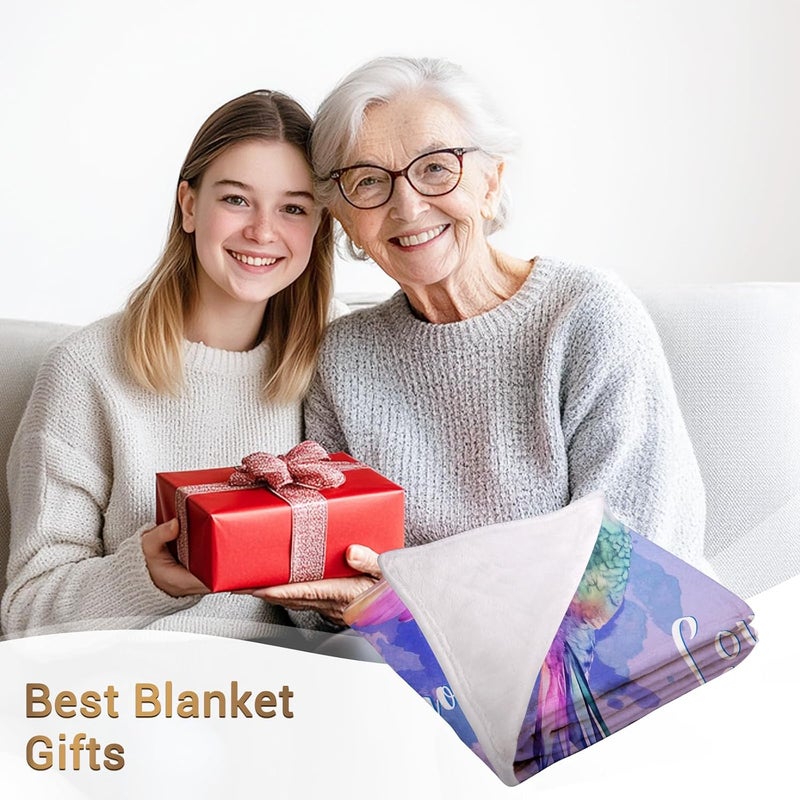 Levens Hummingbird Blanket Gifts for Girls Women 50"x60" Just A Girl Who Loves Hummingbirds Throw Blankets Decor for Couch Home, Funny Hummingbirds Soft Flannel Birthday Gifts for Hummingbird Lovers - Image 4